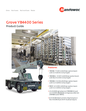 इंडस्ट्रियल मोबाइल क्रेन Grove YB4409-2
