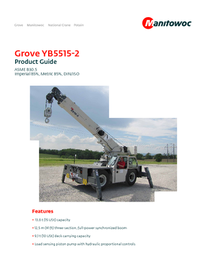 इंडस्ट्रियल मोबाइल क्रेन Grove YB5515-2