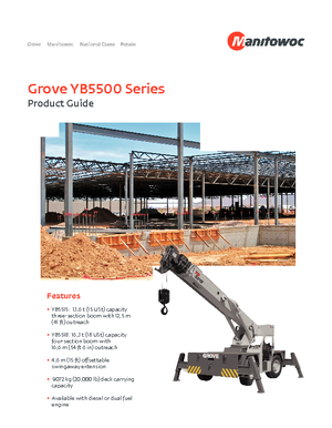 इंडस्ट्रियल मोबाइल क्रेन Grove YB 5518