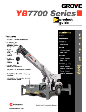 इंडस्ट्रियल मोबाइल क्रेन Grove YB 7722 XL