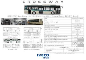 इंटरसिटी बस Iveco Crossway LE Natural power 13m 