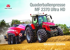स्क्वायर बेलर Massey Ferguson MF 2370UHDTC