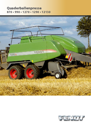 स्क्वायर बेलर Fendt 1270 NT