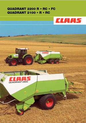 स्क्वायर बेलर Claas Quadrant 2200 R