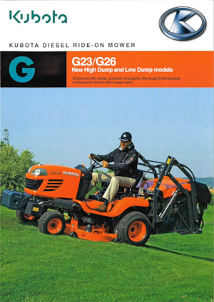 राइडिंग लॉन मोवर और गार्डन ट्रैक्टर Kubota G23 HD 