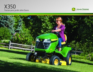 राइडिंग लॉन मोवर और गार्डन ट्रैक्टर John Deere X350
