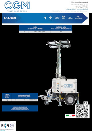 लाइट टावर CGM AD4-320L	