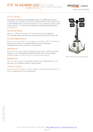 लाइट टावर Generac Mobile CTF-10