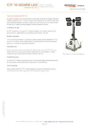 लाइट टावर Generac Mobile CTF-10
