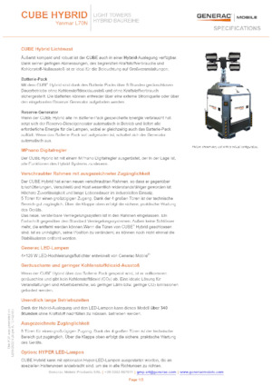लाइट टावर Generac Mobile Cube Hybrid