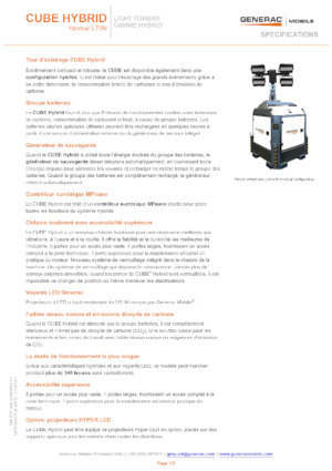 लाइट टावर Generac Mobile Cube Hybrid