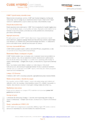 लाइट टावर Generac Mobile Cube Hybrid