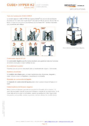 लाइट टावर Generac Mobile Cube Hyper K2
