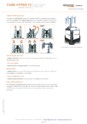 लाइट टावर Generac Mobile Cube Hyper Y2