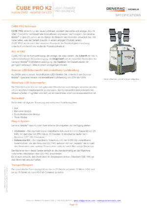 लाइट टावर Generac Mobile Cube Pro