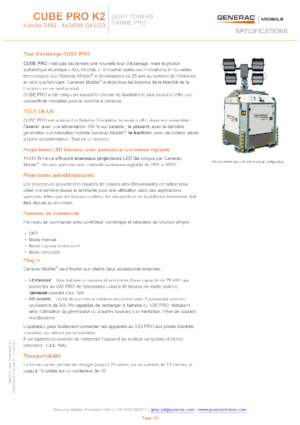 लाइट टावर Generac Mobile Cube Pro