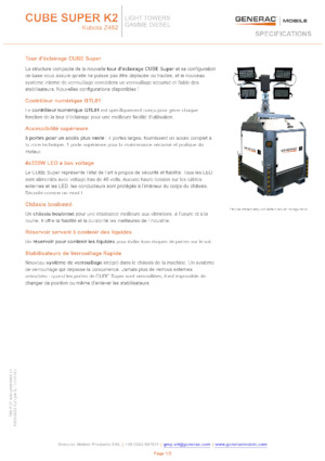 लाइट टावर Generac Mobile Cube Super K2