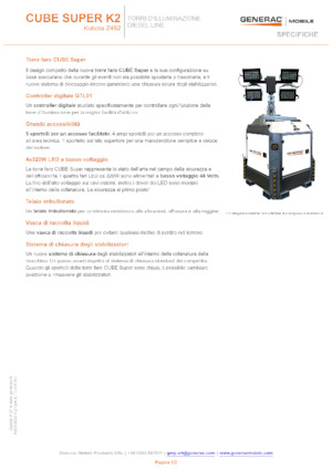 लाइट टावर Generac Mobile Cube Super K2