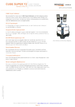 लाइट टावर Generac Mobile Cube Super Y2