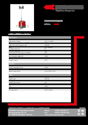 लाइट टावर Endress EFA 810 S4 240 Hybrid