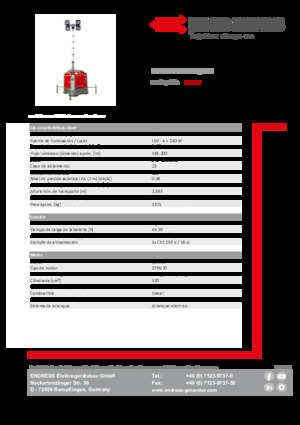 लाइट टावर Endress EFA 810 S4 240 Hybrid