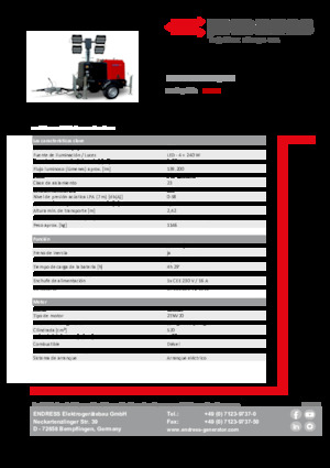 लाइट टावर Endress EFA 820 S4 240 Hybrid