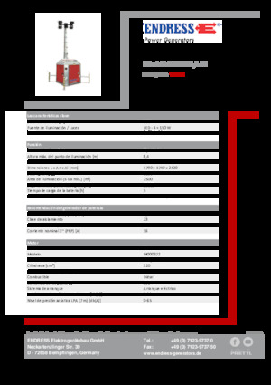 लाइट टावर Endress EFA 840 S4 150 Hybrid 