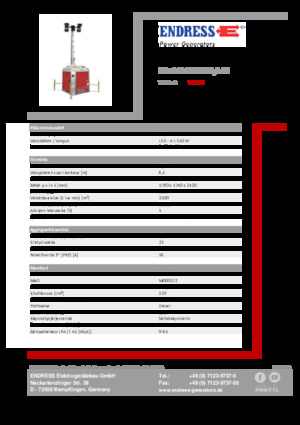 लाइट टावर Endress EFA 840 S4 150 Hybrid 