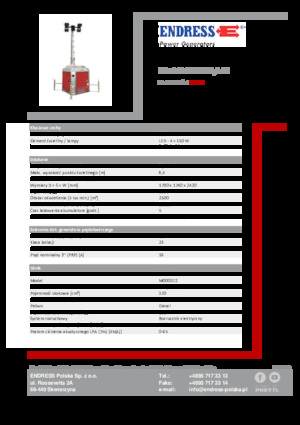 लाइट टावर Endress EFA 840 S4 150 Hybrid 