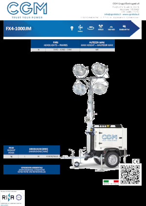 लाइट टावर CGM FX4-1000JM