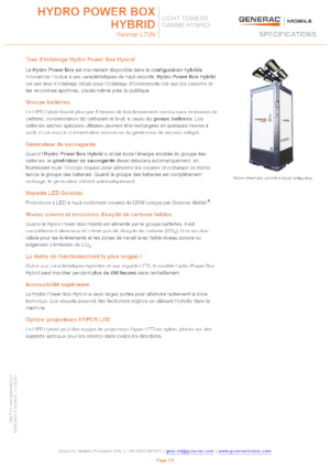 लाइट टावर Generac Mobile Hydro Power Box Hybrid