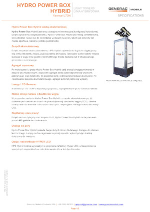लाइट टावर Generac Mobile Hydro Power Box Hybrid