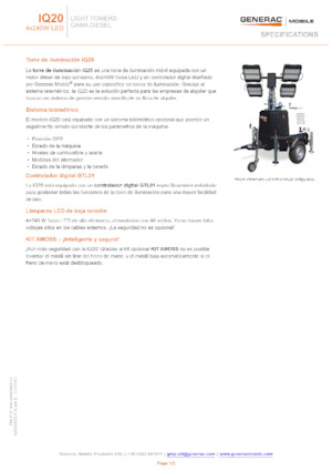 लाइट टावर Generac Mobile iQ 20