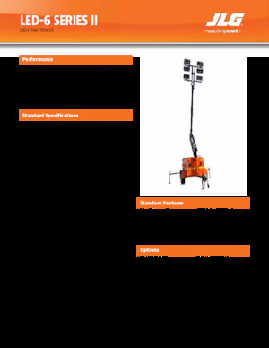 लाइट टावर JLG LED-6 Series II