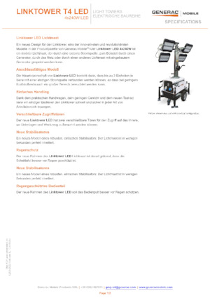 लाइट टावर Generac Mobile Linktower T4 LED