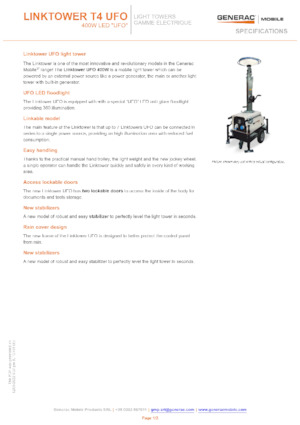 लाइट टावर Generac Mobile Linktower T4 UFO