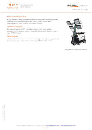 लाइट टावर Generac Mobile MT 2 H