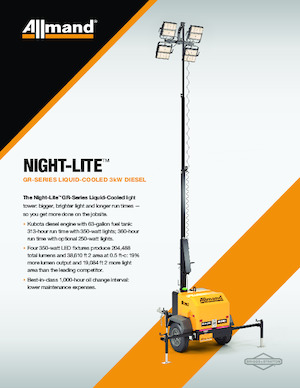 लाइट टावर Allmand Night-Lite GR Series Liquid-Cooled 3kW