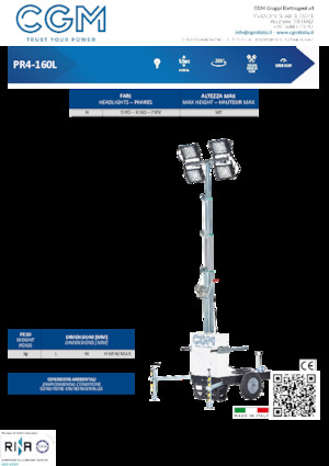 लाइट टावर CGM PR4-160L 6000SP