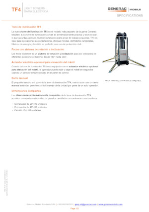 लाइट टावर Generac Mobile TF 4