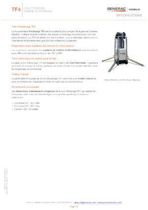 लाइट टावर Generac Mobile TF 4