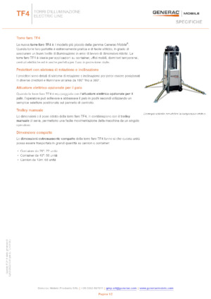 लाइट टावर Generac Mobile TF 4