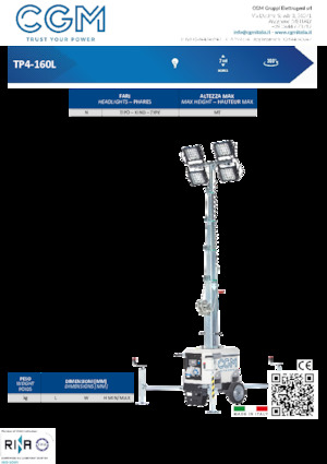 लाइट टावर CGM TP4-160L