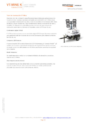 लाइट टावर Generac Mobile VT-MINE K