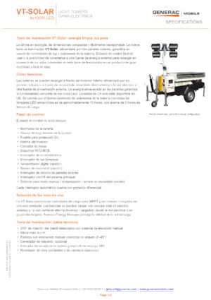 लाइट टावर Generac Mobile VT-Solar