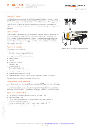 लाइट टावर Generac Mobile VT-Solar