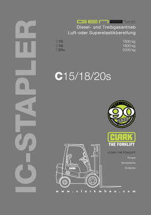 एलपीजी फोर्कलिफ्ट Clark C18 L
