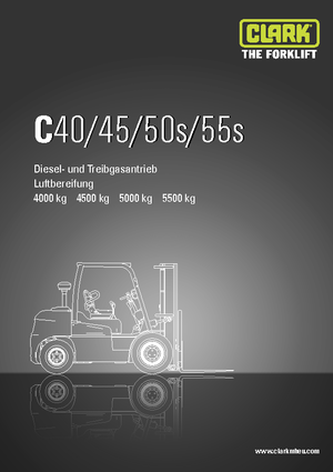 एलपीजी फोर्कलिफ्ट Clark C55 s L