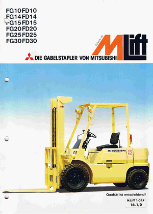 एलपीजी फोर्कलिफ्ट Mitsubishi FG 30 T
