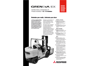 एलपीजी फोर्कलिफ्ट Mitsubishi FG55N
